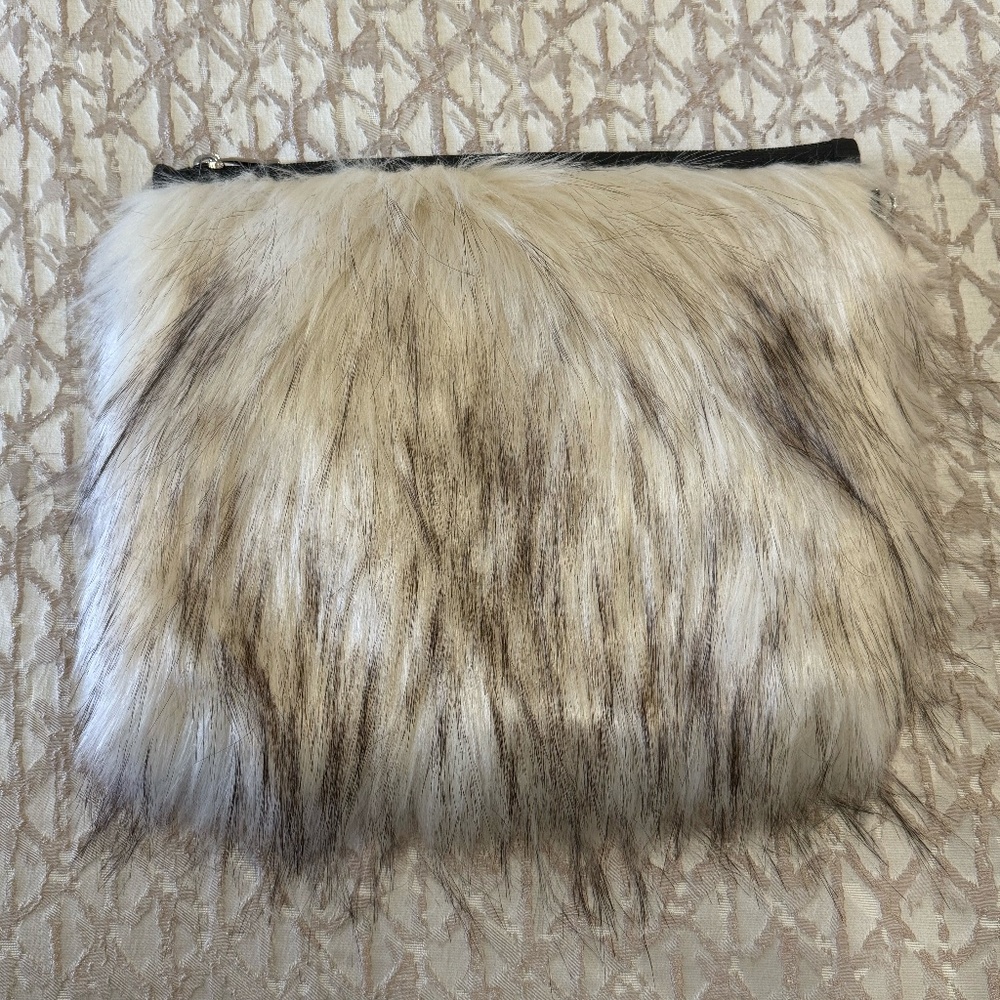 One-of-a-Kind Italian Faux Fur & Leather Bag